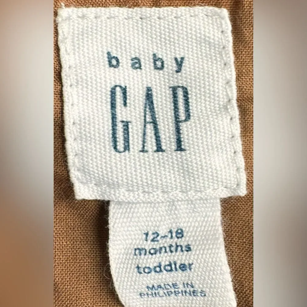 Baby GAP Girls Kids Leopard Print Sleeveless Corduroy Dress. 12-18 Months.